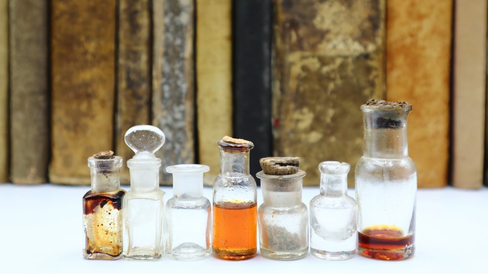 Antique medicine bottles