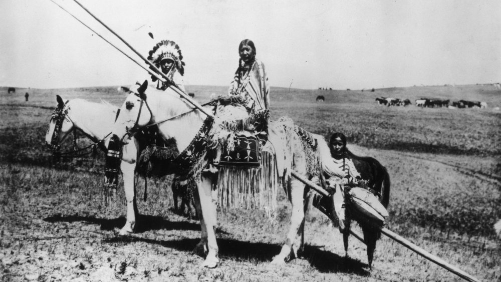 Members of the Blackfeet tribe