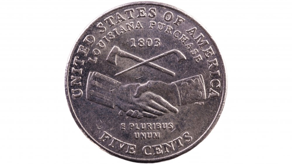 Nickle commemorating the Louisiana Purchase 