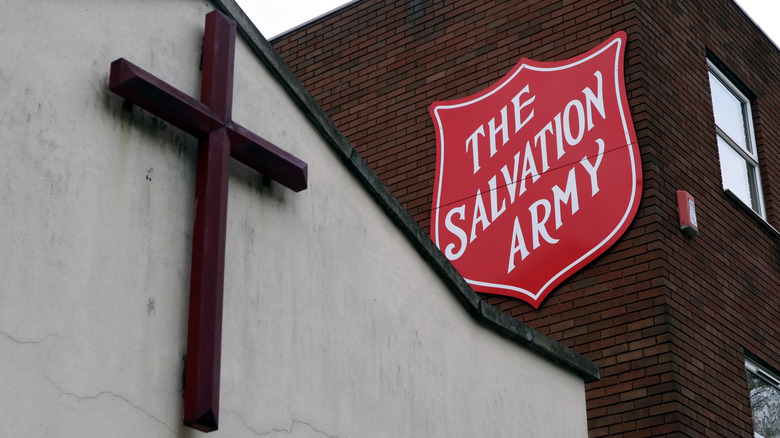 salvation army church and sign