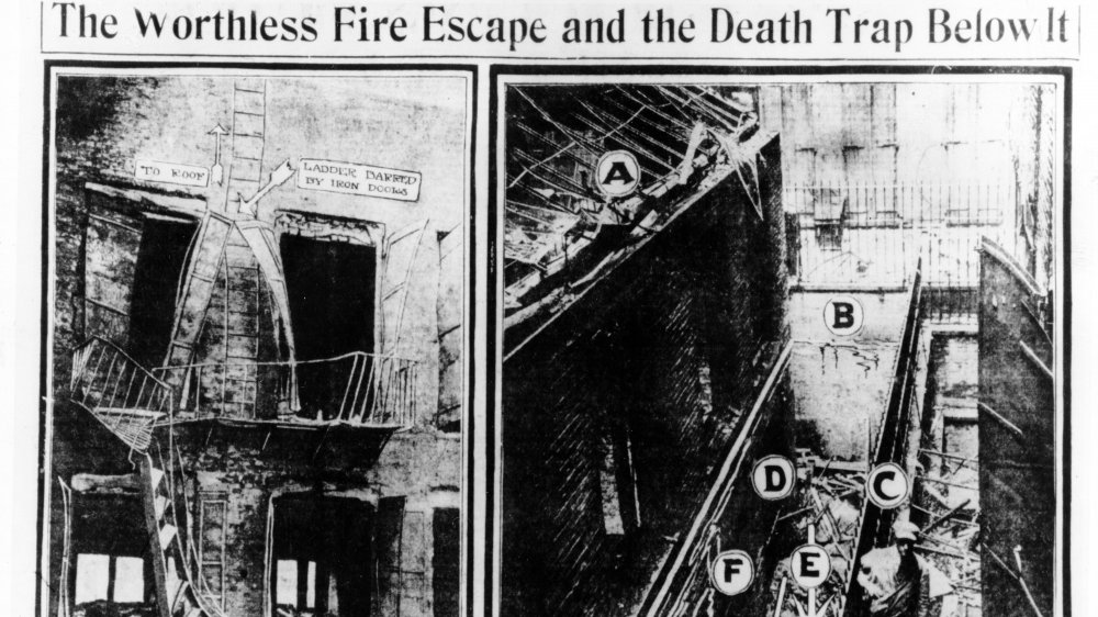 Triangle Shirtwaist factory fire newspaper clippings