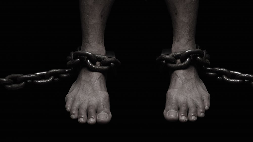 slave in chains