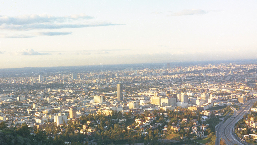 Los Angeles skyline circa 1968