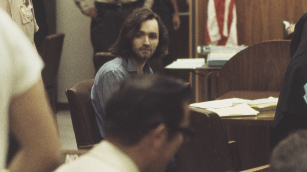 Charles Manson in court