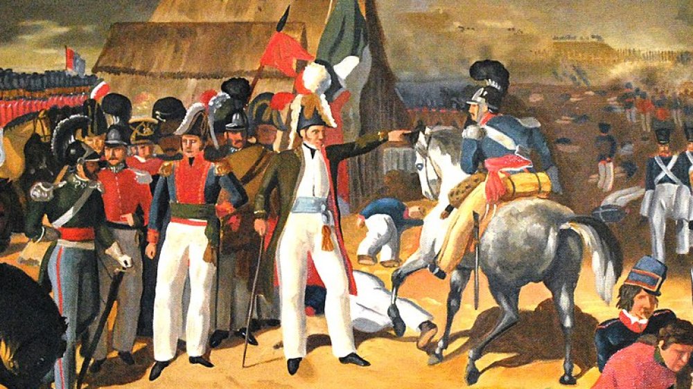 Santa Anna in battle