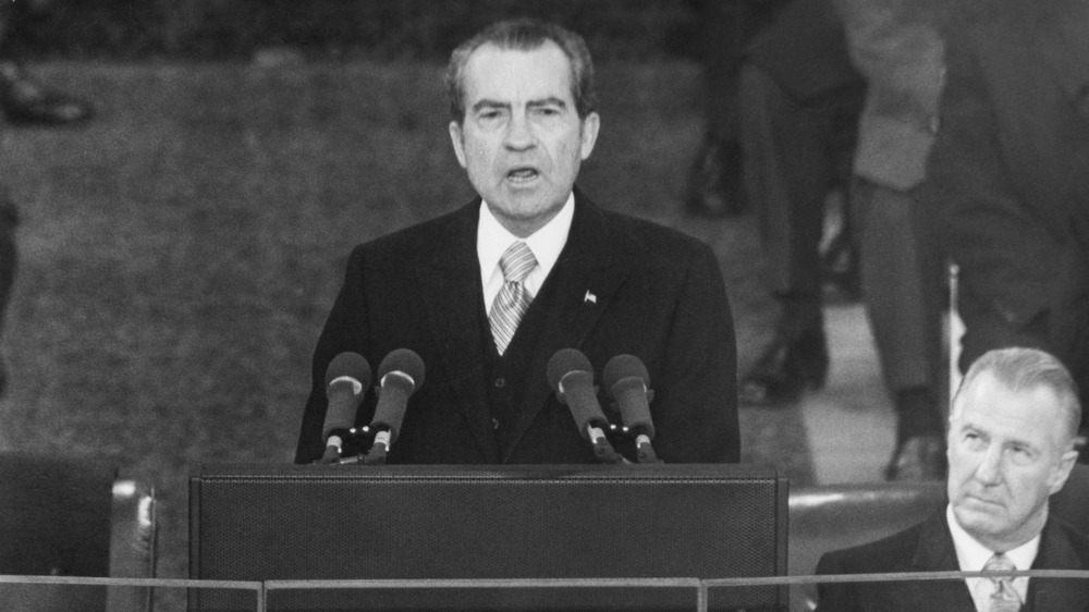 Photo of Nixon's inaugural address