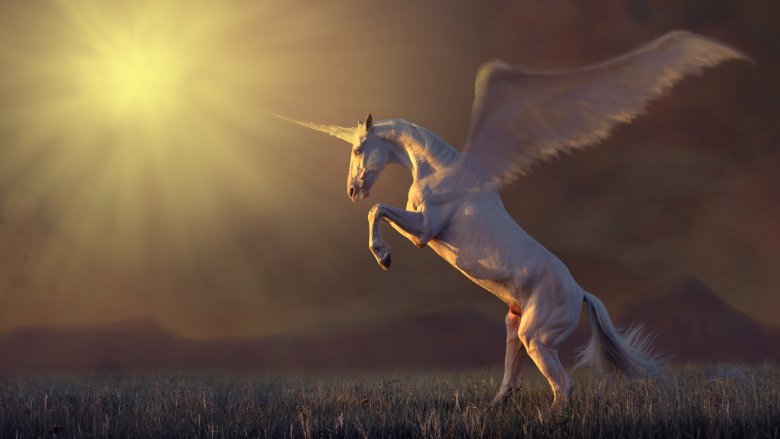 Unicorn leaping