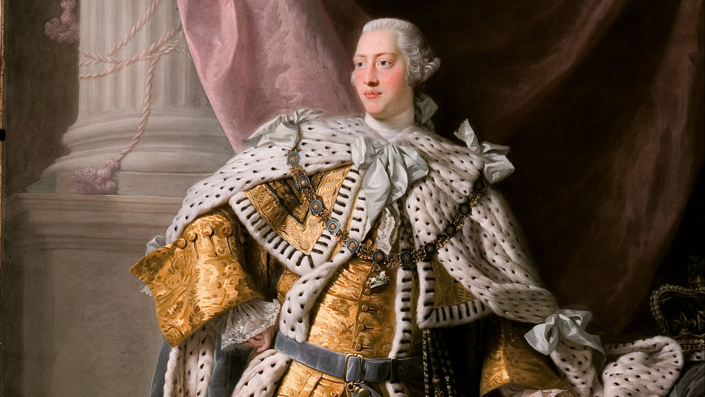Cropped portrait of George III c. 1765