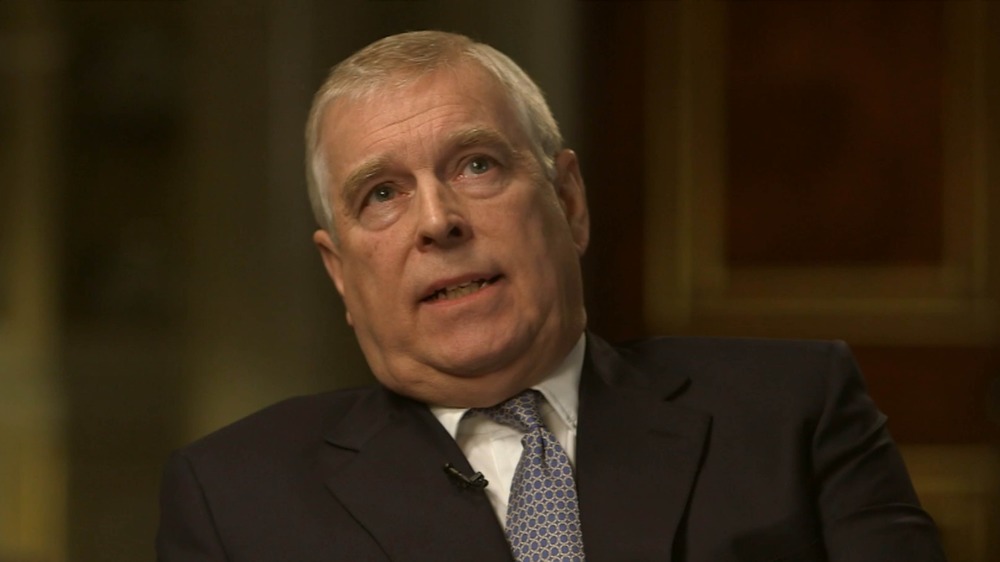 Prince Andrew during an interview with BBC's Panorama in 2019