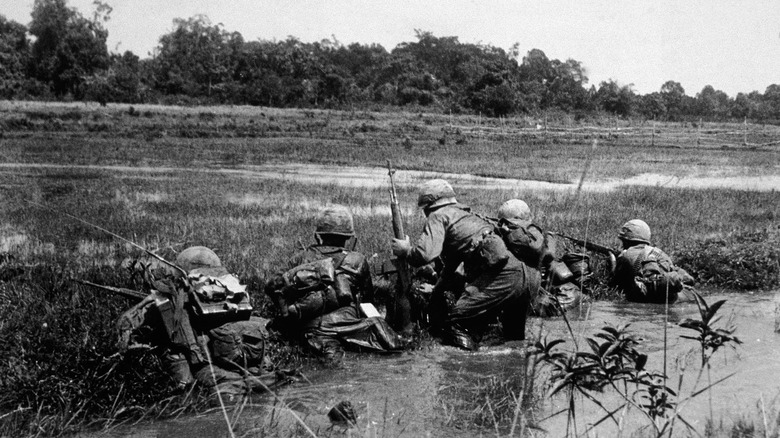 soldiers laying down vietnam