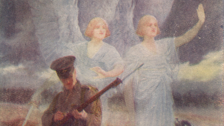 rendering of the angels of mons