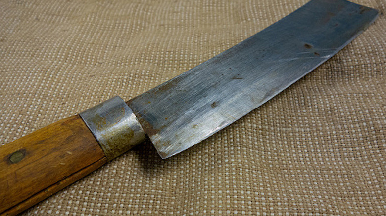 old fashioned butcher knife