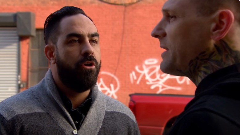 Chris Nunez talking to Kyle Dunbar