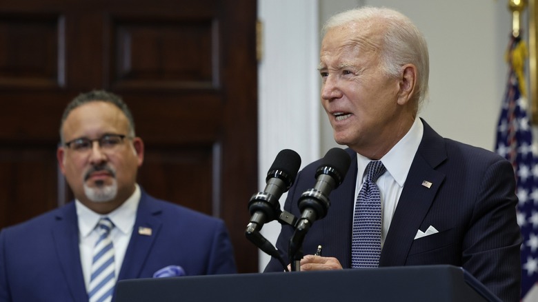 Biden and Cardona at press conference