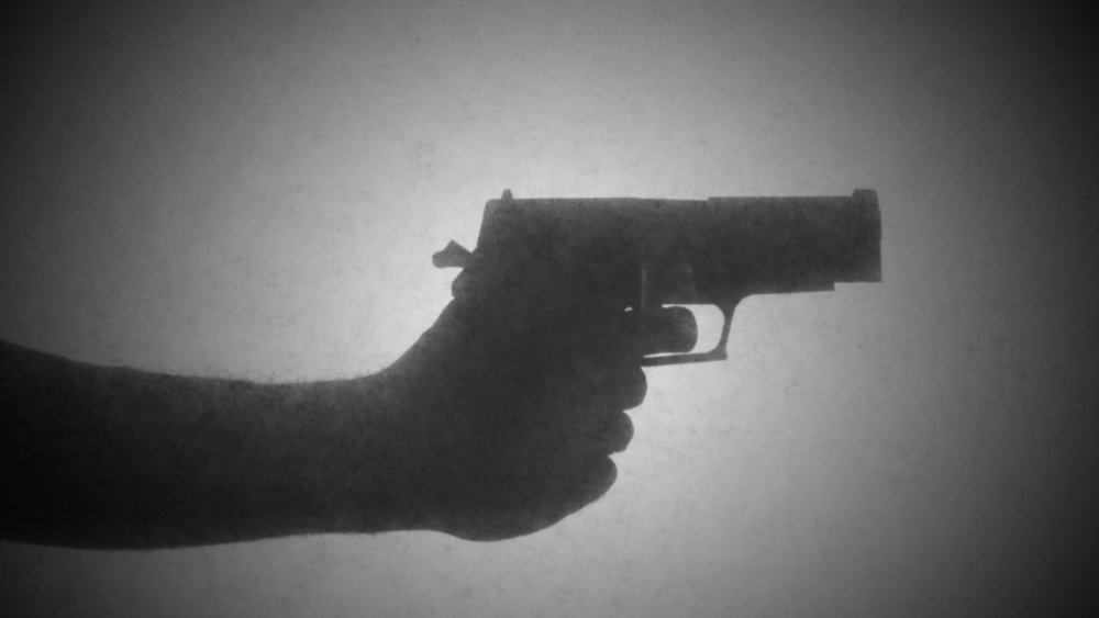 Silhouette of a gun