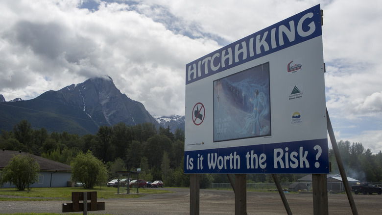 highway of tears warning billboard