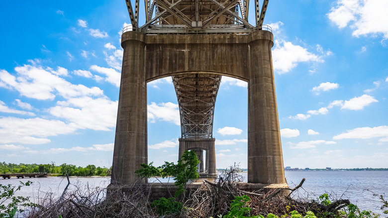 Underneath of the Calcasiue River Bridge 