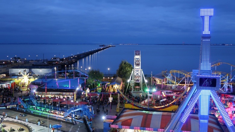 Southend seafront, with the longest pleasure pier in the world