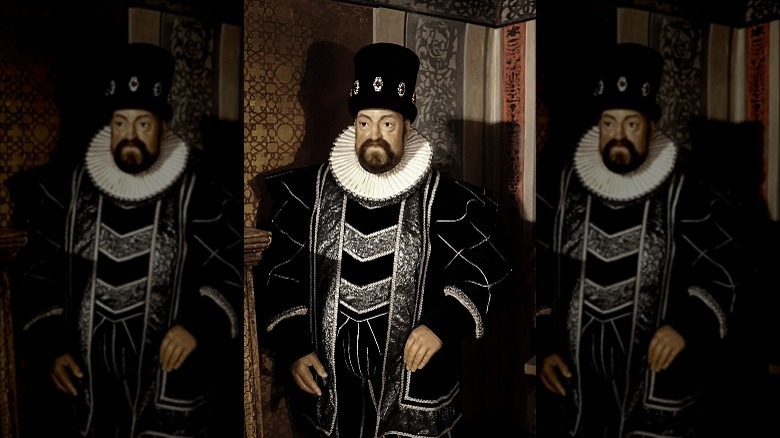 Wax figure of Rudoplh II in royal garb