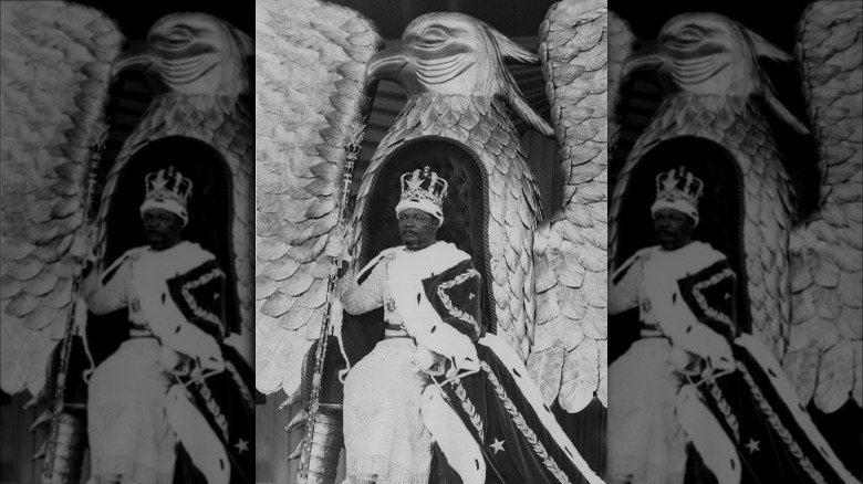 Jean-Bedel Bokassa at his coronation