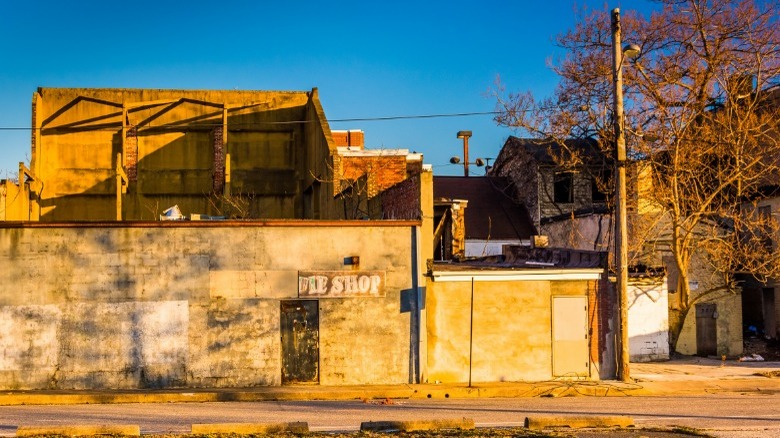 Baltimore derelict building