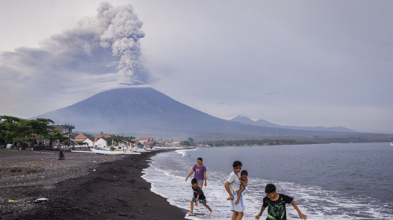 volcano beach ash