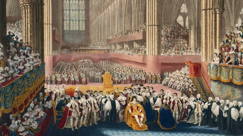 Coronation of George IV drawing