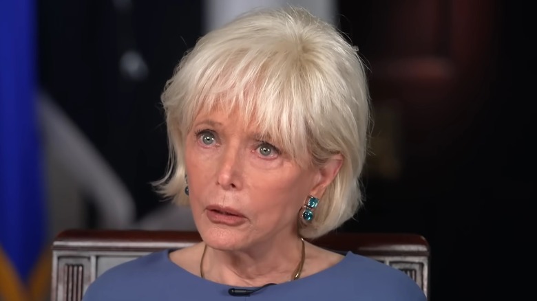 Lesley Stahl looking dumbfounded during her Trump interview