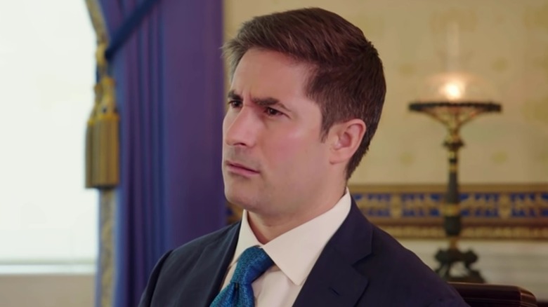 Jonathan Swan looking extremely incredulous during his interview with Trump