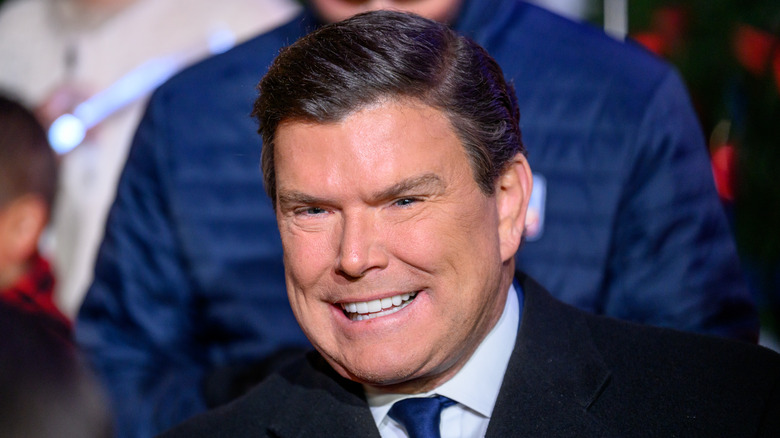 Bret Baier smiling in a blue tie