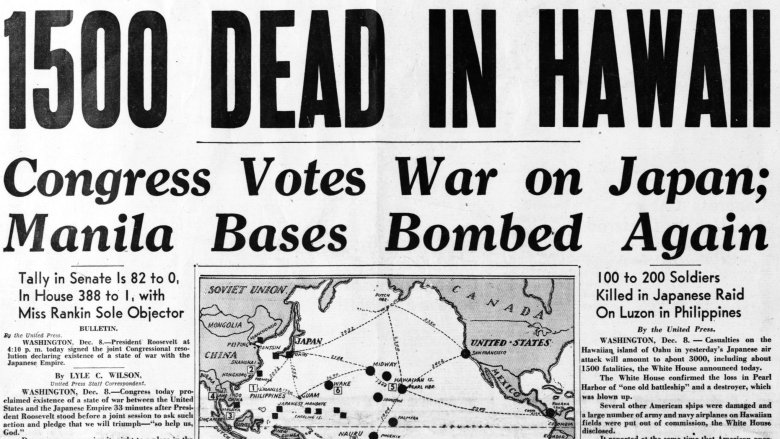 pearl harbor, newspaper