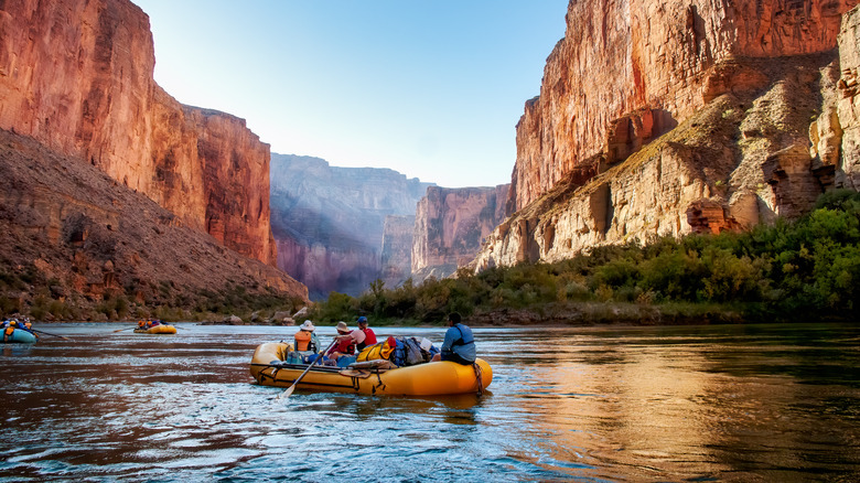 People rafting on the Colorado River