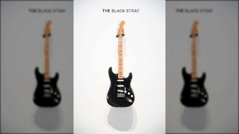 David Gilmour's Black Strat on display