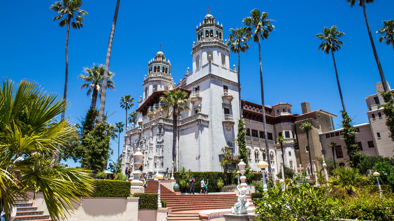 The main building at Hearst Castle