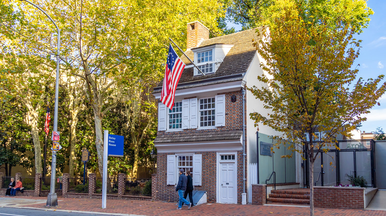 An exterior image of The Betsy Ross House