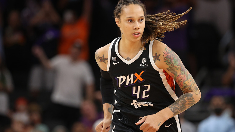 Brittney Griner playing basketball