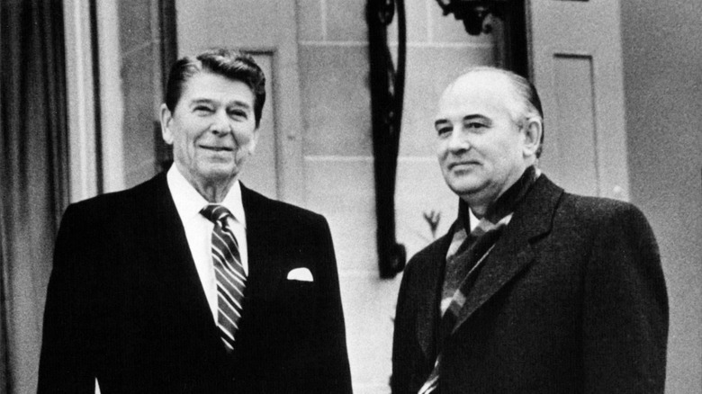 Ronald Reagan and Mikhail Gorbachev