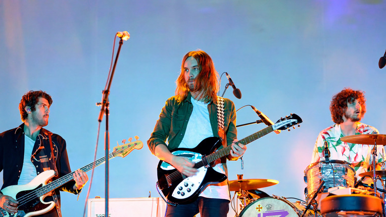 Tame Impala performing at festival