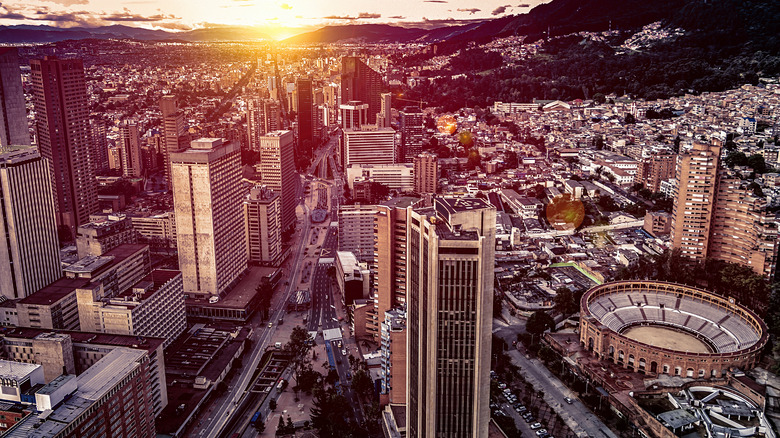 bogota skyline at night