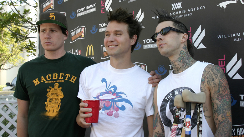 Tom Delonge, Mark Hoppus, and Travis Barker