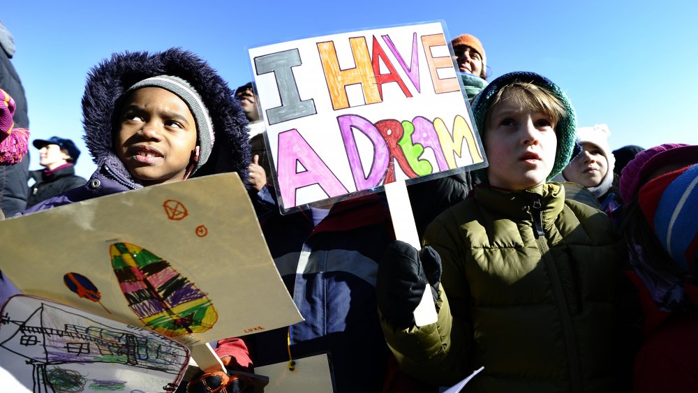 kids marching