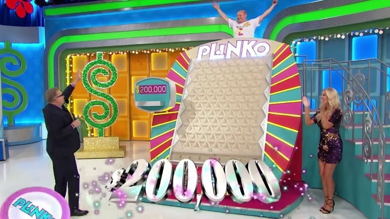 Mike Stouber at Plinko board