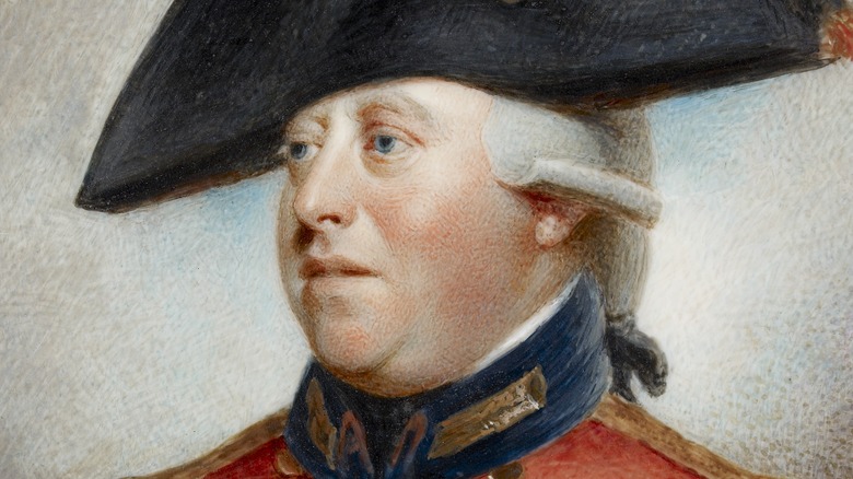 George III miniature in naval uniform