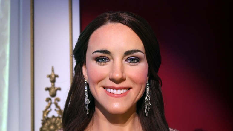 Kate Middleton smiling waxwork at Madame Tussaud's