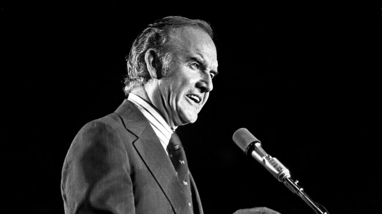 George McGovern giving a speech 