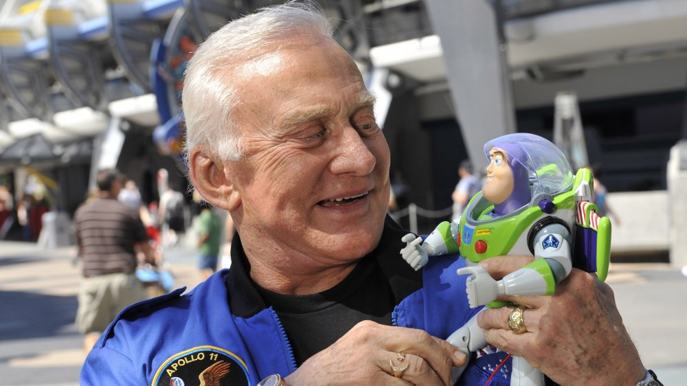 Buzz Aldrin and Buzz Lightyear , Christmas toy