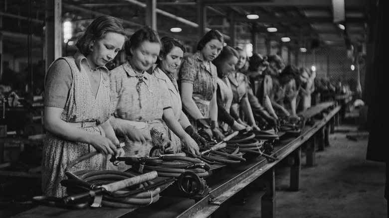 Women working in factory