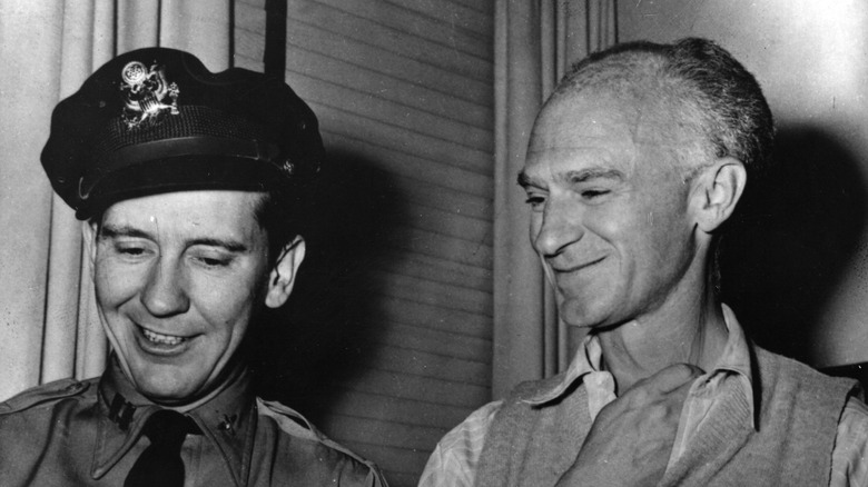 Burgess Meredith and Ernie Pyle