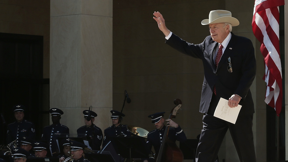 Cheney at Bush Library