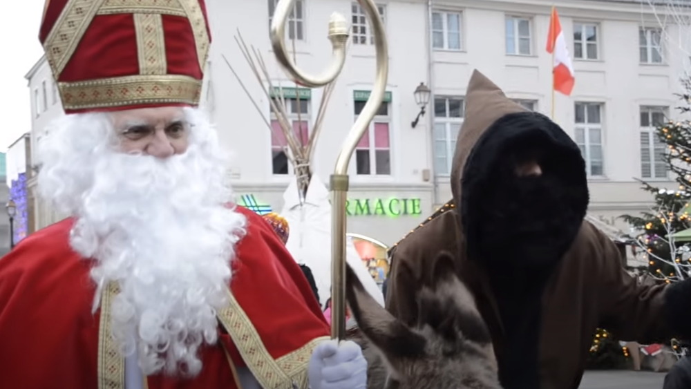 St. Nicholas and Père Fouettard in French celebration